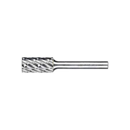 Pferd Carbide Bur - Cylind. (Plain End), CAST Cut - 1/2" x 1" x 1/4" Shank - SA-5 24109